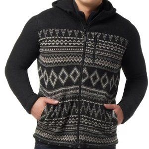 (NEW/NEVER WORN) Men Smartwool Hudson Trail Fleece Hoodie; Black Fairisle; Sz. M